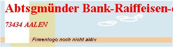 Abtsgmünder Bank-Raiffeisen-eG Branding