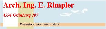 Arch. Ing. E. Rimpler Branding