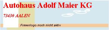 Autohaus Adolf Maier KG Branding