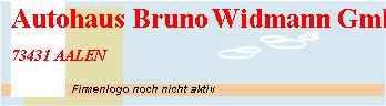 Autohaus Bruno Widmann GmbH & Co. KG Branding